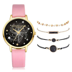 ✨ Lvpai Luxe 5-in-1 Crystal Watch &amp; Bracelet Set 🔥 Hot Sale 50% OFF🚀 - Qobeyhub