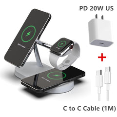 3-in-1 Wireless Magsafe Charger Stand - Qobeyhub