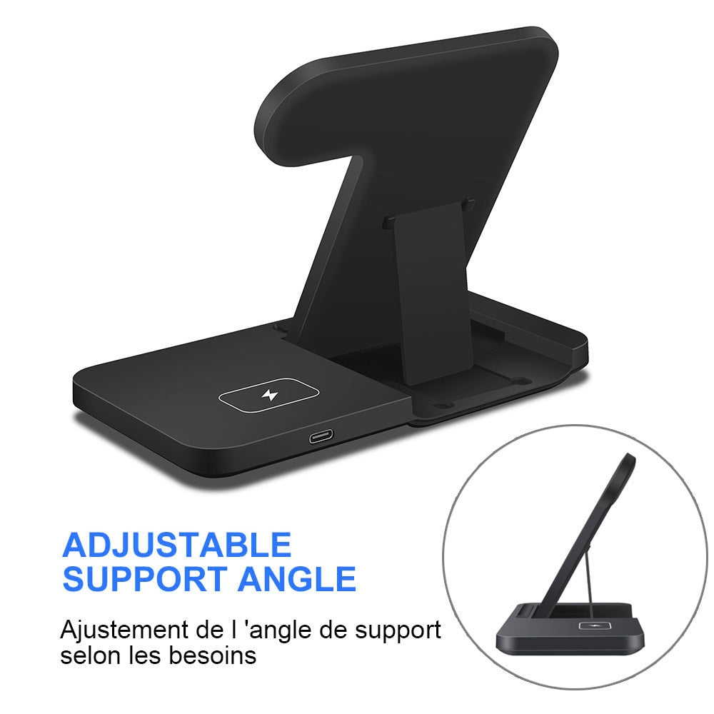 3in1 Wireless Fast Charger Dock Station - Qobeyhub