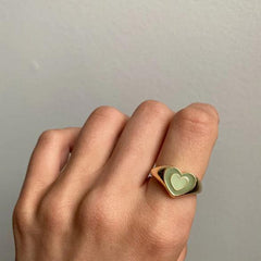 Creative Love Heart Ring - Qobeyhub