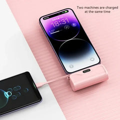 PocketPower Mini Wireless Power Bank: Fast, Portable Charging Anywhere | 10,000mAh Capacity - Qobeyhub