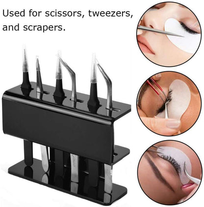 Acrylic Eyelash Tweezers Holder - Qobeyhub