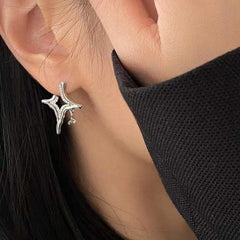 Asterism Rhinestone Earrings - Qobeyhub