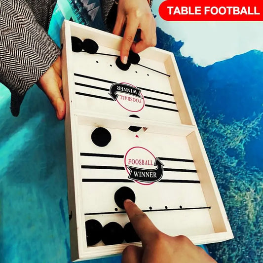 Fast Hockey Sling Puck Game | Portable Tabletop Fun for All Ages