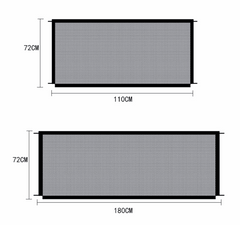 Black Foldable Protection Pet Safety Gate - Qobeyhub