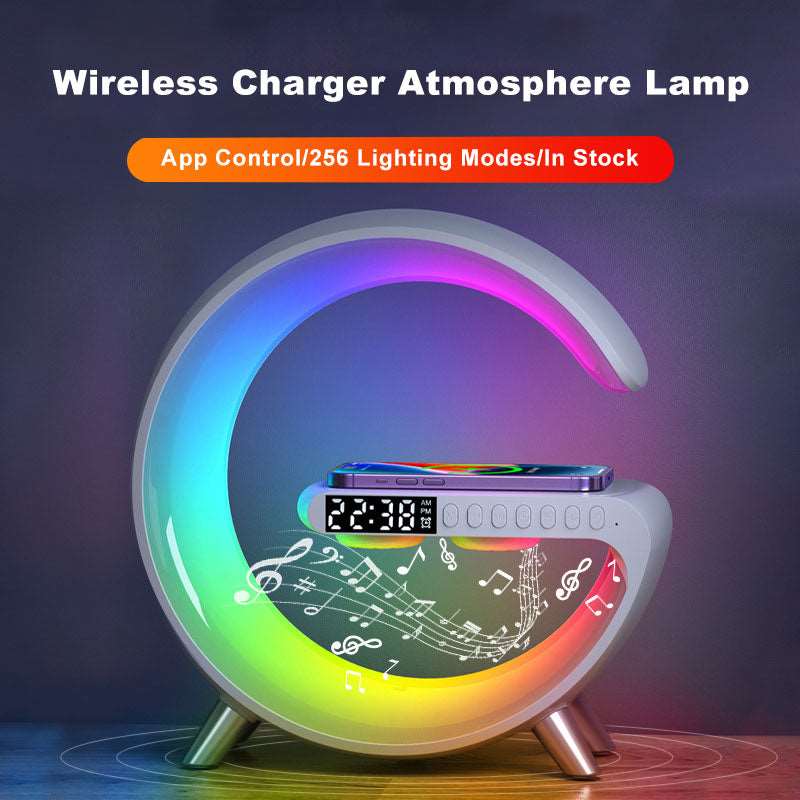 Bluetooth Speaker Wireless Charger Lamp - Qobeyhub