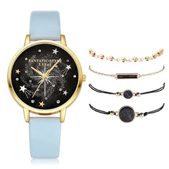 ✨ Lvpai Luxe 5-in-1 Crystal Watch &amp; Bracelet Set 🔥 Hot Sale 50% OFF🚀 - Qobeyhub