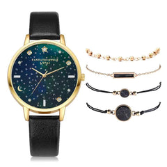 ✨ Lvpai Luxe 5-in-1 Crystal Watch &amp; Bracelet Set 🔥 Hot Sale 50% OFF🚀 - Qobeyhub