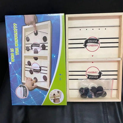 Fast Hockey Sling Puck Game | Portable Tabletop Fun for All Ages