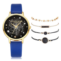 ✨ Lvpai Luxe 5-in-1 Crystal Watch &amp; Bracelet Set 🔥 Hot Sale 50% OFF🚀 - Qobeyhub