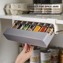 Kitchen Self-Adhesive Wall-Mounted Spice Organizer - Qobeyhub