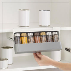 Kitchen Self-Adhesive Wall-Mounted Spice Organizer - Qobeyhub