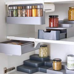 Kitchen Self-Adhesive Wall-Mounted Spice Organizer - Qobeyhub