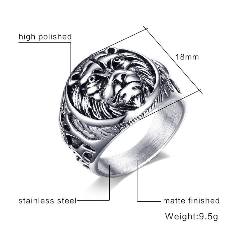 Lion Head Rings - Qobeyhub