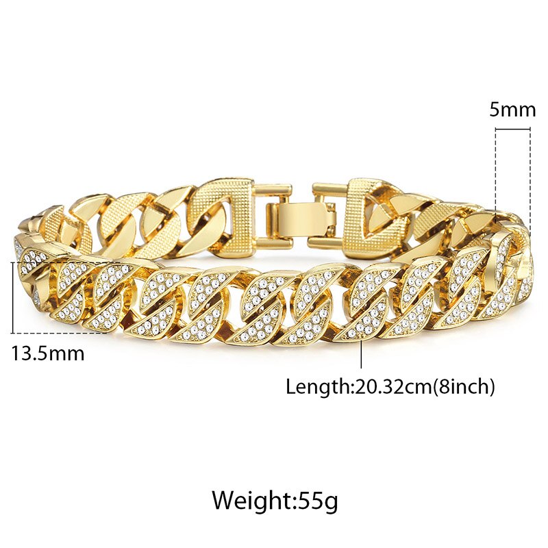 Miami Gold Curb Cuban Bracelet - Qobeyhub