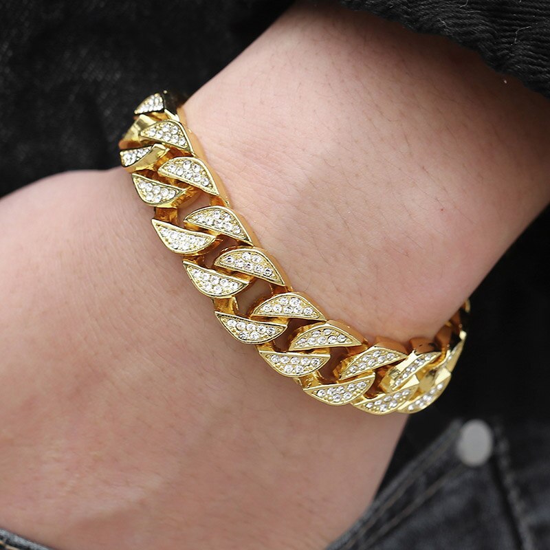 Miami Gold Curb Cuban Bracelet - Qobeyhub