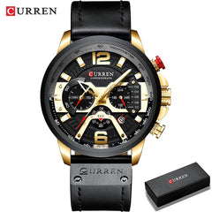 Military Leather Chronograph Wristwatch - 50% OFF 🕒 Hot Sale! - Qobeyhub