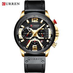 Military Leather Chronograph Wristwatch - 50% OFF 🕒 Hot Sale! - Qobeyhub