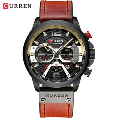 Military Leather Chronograph Wristwatch - 50% OFF 🕒 Hot Sale! - Qobeyhub