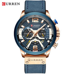 Military Leather Chronograph Wristwatch - 50% OFF 🕒 Hot Sale!- Qobeyhub