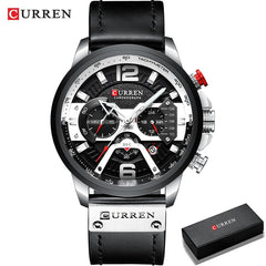 Military Leather Chronograph Wristwatch - 50% OFF 🕒 Hot Sale! - Qobeyhub