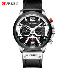 Military Leather Chronograph Wristwatch - 50% OFF 🕒 Hot Sale! - Qobeyhub