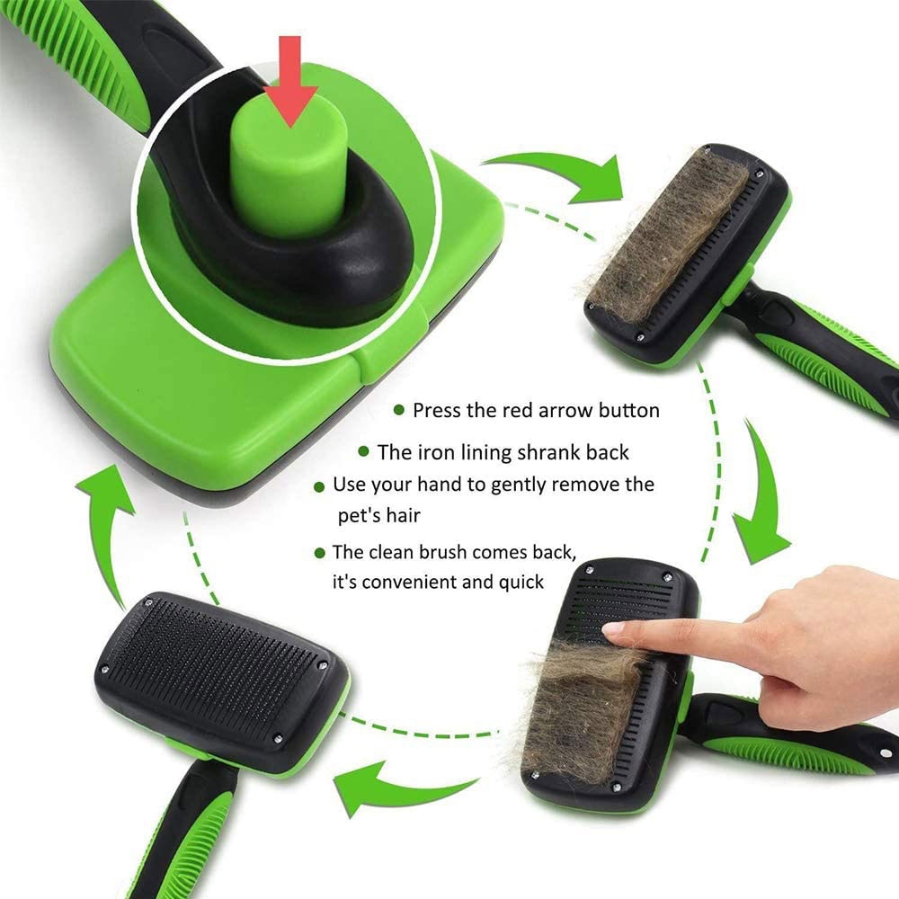 Self Cleaning Dog Brush - Qobeyhub