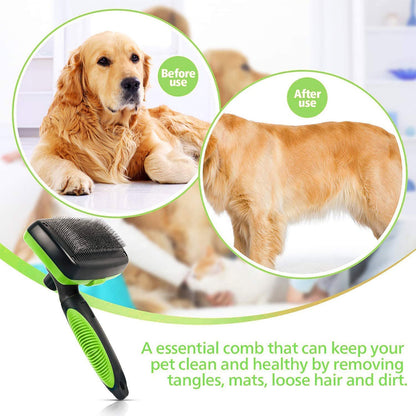 Self Cleaning Dog Brush - Qobeyhub