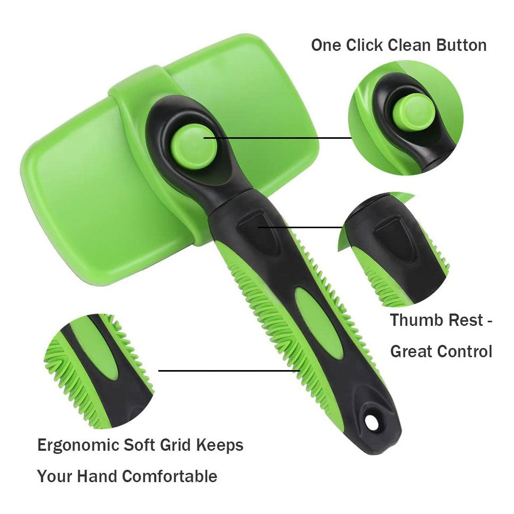 Self Cleaning Dog Brush - Qobeyhub