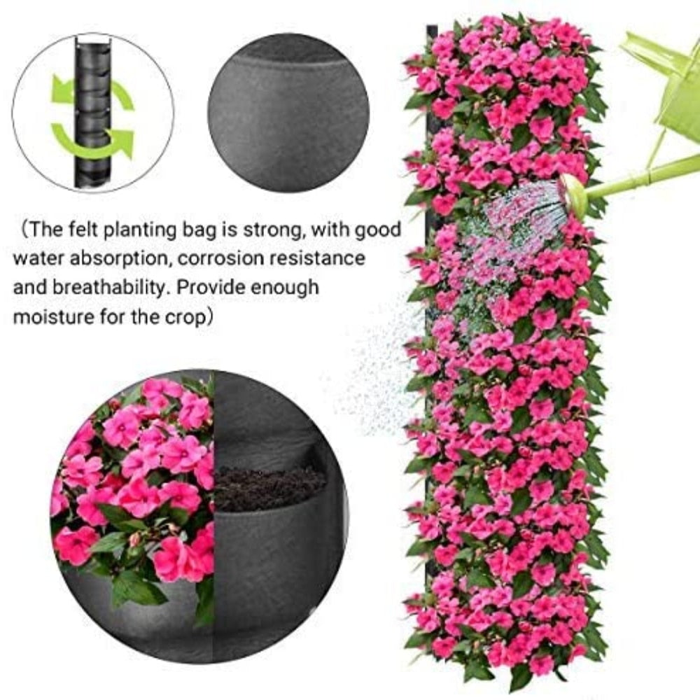 Vertical Hanging Garden Flower Pots - Qobeyhub