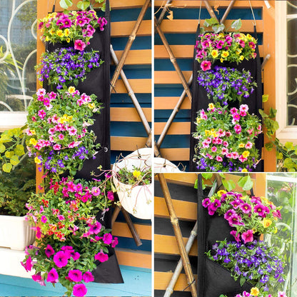 Vertical Hanging Garden Flower Pots - Qobeyhub