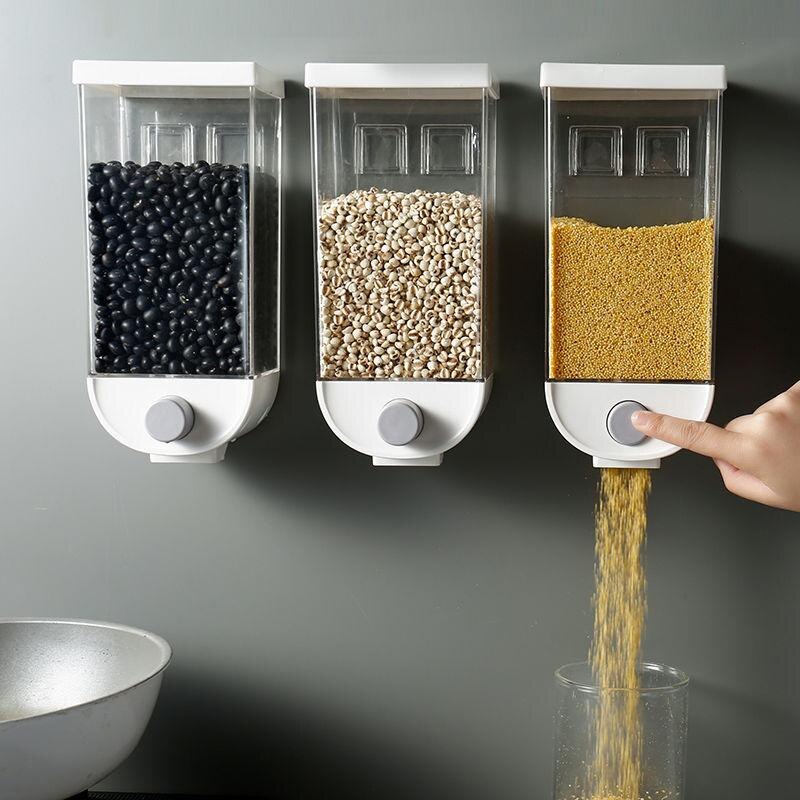 Wall-Mounted Kitchen Multi-Grain Sealed Jars - Qobeyhub