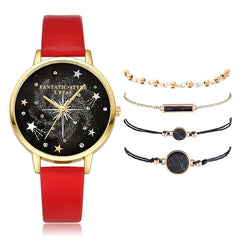 ✨ Lvpai Luxe 5-in-1 Crystal Watch &amp; Bracelet Set 🔥 Hot Sale 50% OFF🚀 - Qobeyhub