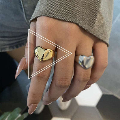 Creative Love Gold Ring - Qobeyhub