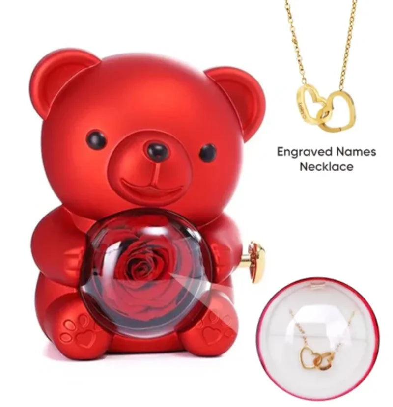 TwirlBloom™ Bear Jewellery Gift Box - Qobeyhub