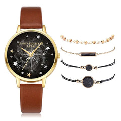 ✨ Lvpai Luxe 5-in-1 Crystal Watch &amp; Bracelet Set 🔥 Hot Sale 50% OFF🚀 - Qobeyhub