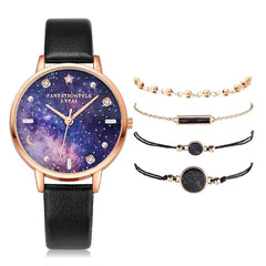 ✨ Lvpai Luxe 5-in-1 Crystal Watch &amp; Bracelet Set 🔥 Hot Sale 50% OFF🚀t - Qobeyhub