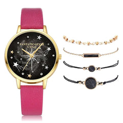 ✨ Lvpai Luxe 5-in-1 Crystal Watch &amp; Bracelet Set 🔥 Hot Sale 50% OFF🚀 - Qobeyhub