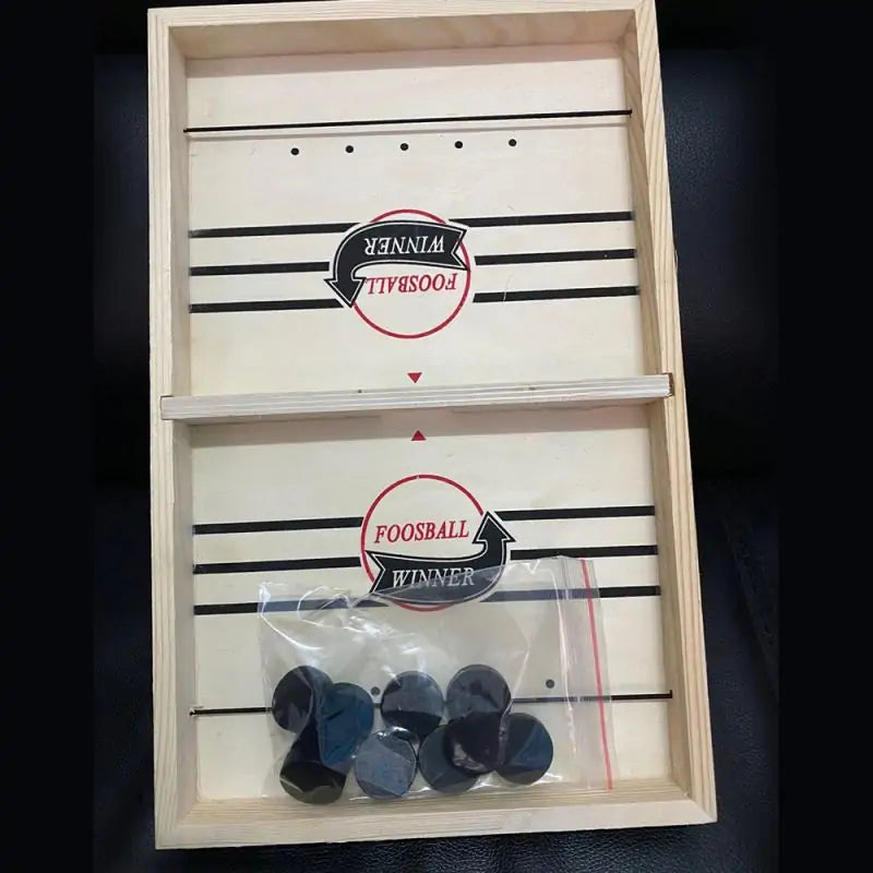 Fast Hockey Sling Puck Game | Portable Tabletop Fun for All Ages