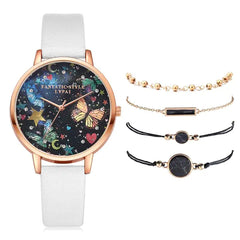 ✨ Lvpai Luxe 5-in-1 Crystal Watch &amp; Bracelet Set 🔥 Hot Sale 50% OFF🚀 - Qobeyhub