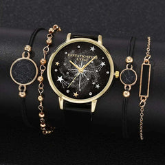 ✨ Lvpai Luxe 5-in-1 Crystal Watch &amp; Bracelet Set 🔥 Hot Sale 50% OFF🚀 - Qobeyhub