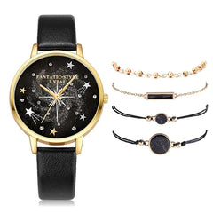 ✨ Lvpai Luxe 5-in-1 Crystal Watch &amp; Bracelet Set 🔥 Hot Sale 50% OFF🚀 - Qobeyhub