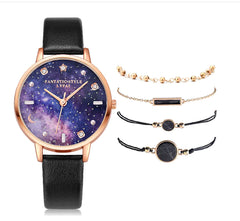 ✨ Lvpai Luxe 5-in-1 Crystal Watch &amp; Bracelet Set 🔥 Hot Sale 50% OFF🚀 - Qobeyhub