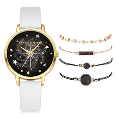 ✨ Lvpai Luxe 5-in-1 Crystal Watch &amp; Bracelet Set 🔥 Hot Sale 50% OFF🚀- Qobeyhub